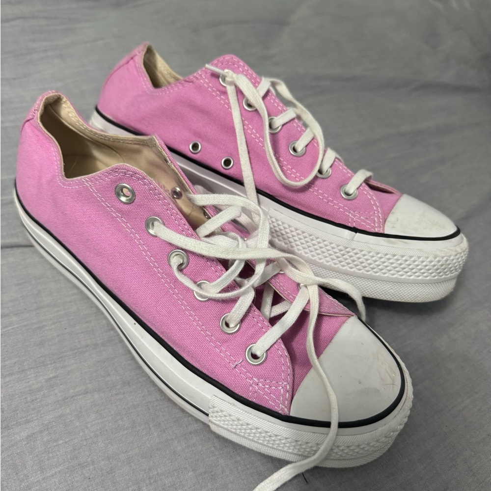 Converse Pink and White Chuck Taylor Sneakers